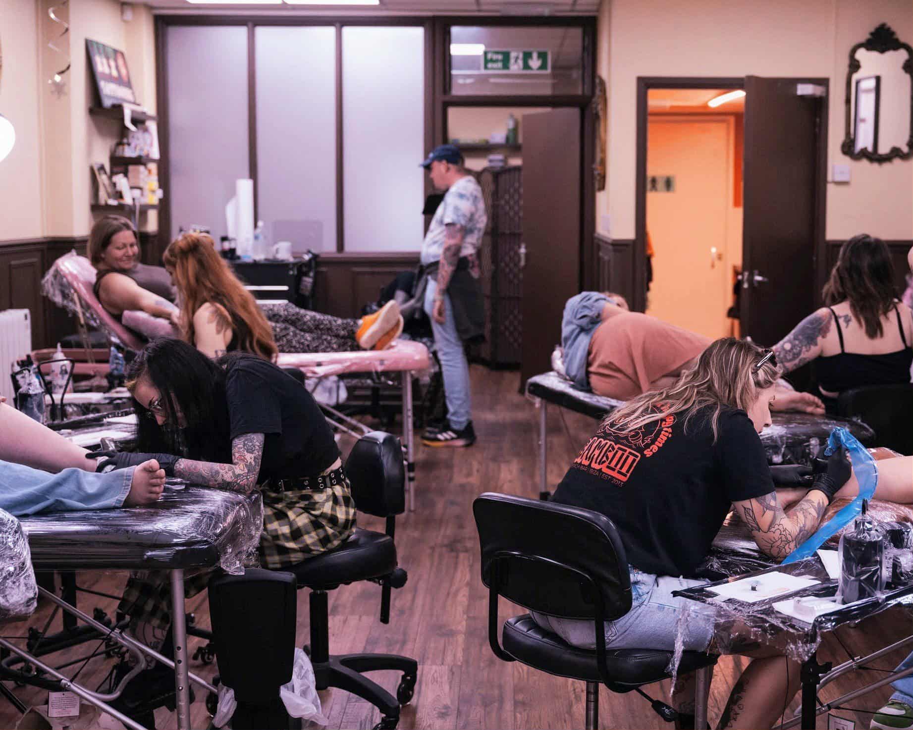 Tattoo artists working at Tabula Rasa Tattoo Studio in Chesterfield