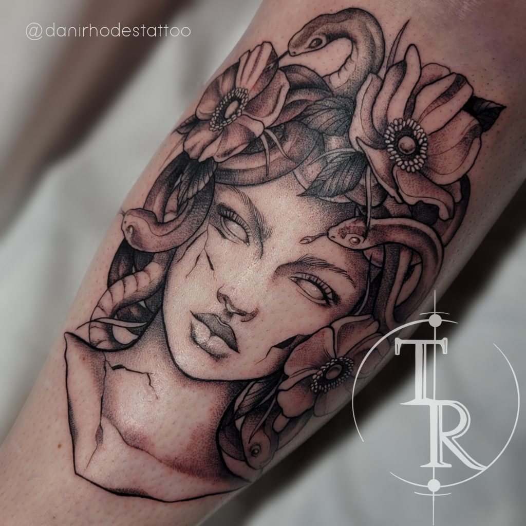 Blackwork tattoo portfolio Chesterfield example from Tabula Rasa Tattoo Studio