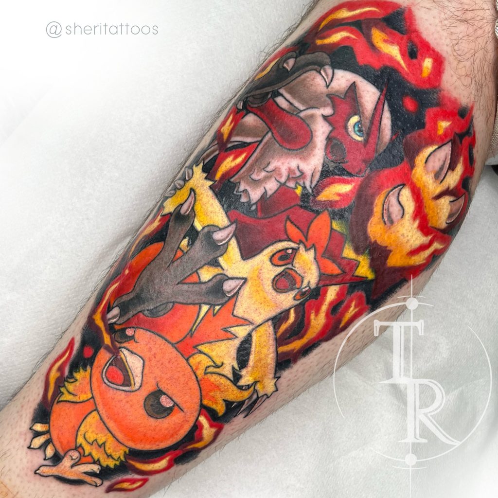 Colour tattoo portfolio Chesterfield example from Tabula Rasa Tattoo Studio