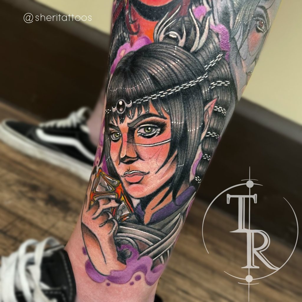 Colour tattoo portfolio Chesterfield example from Tabula Rasa Tattoo Studio