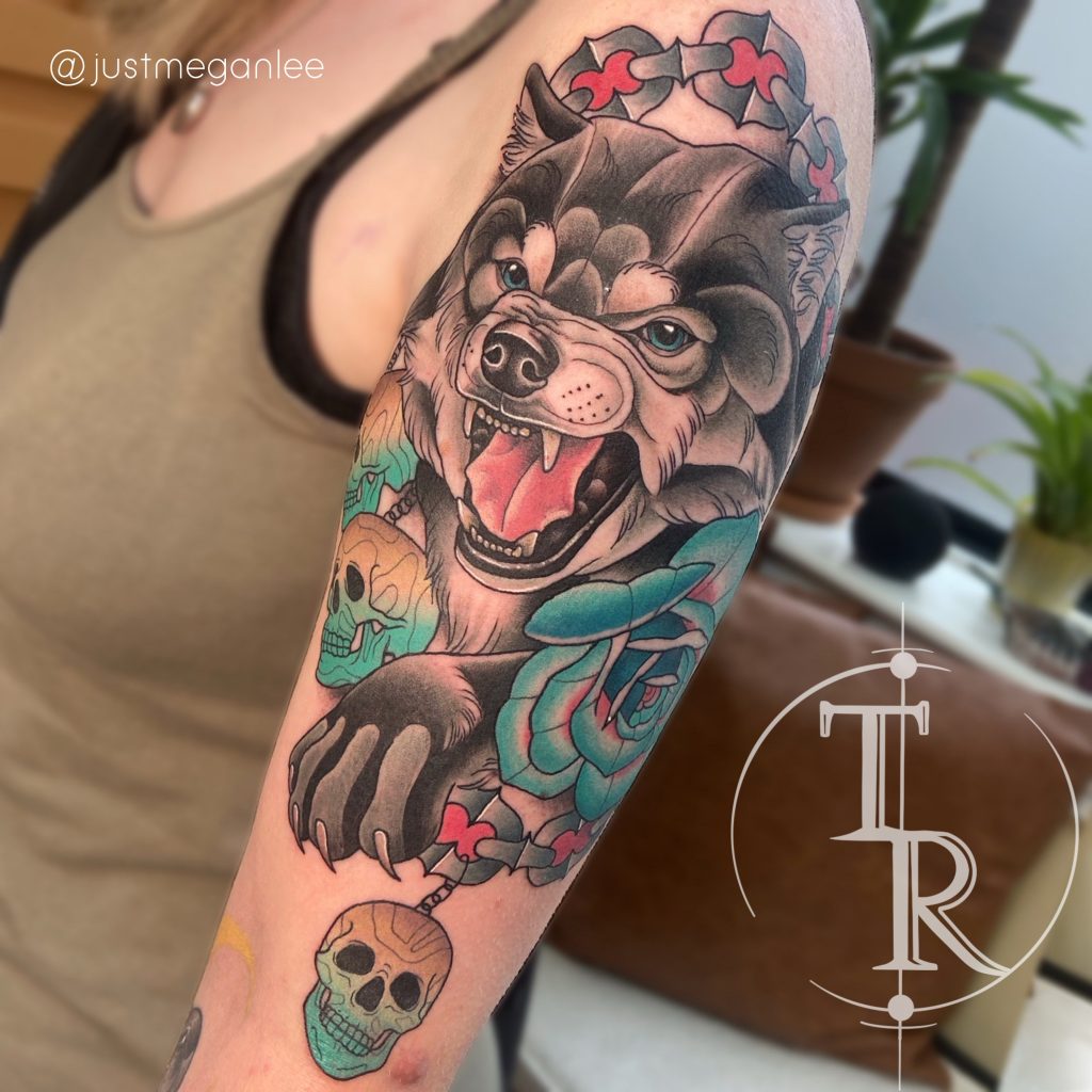 Neo Traditional tattoo portfolio Chesterfield example from Tabula Rasa Tattoo Studio