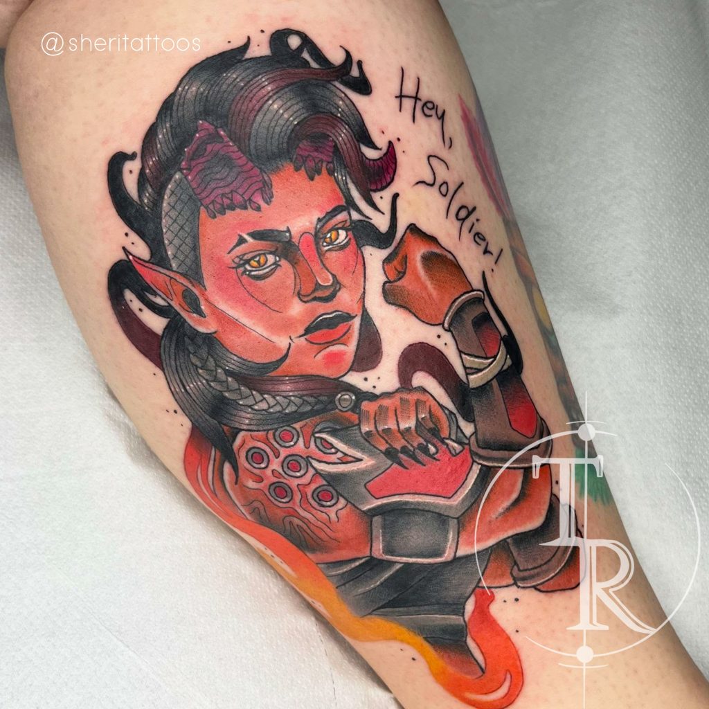 Neo Traditional tattoo portfolio Chesterfield example from Tabula Rasa Tattoo Studio