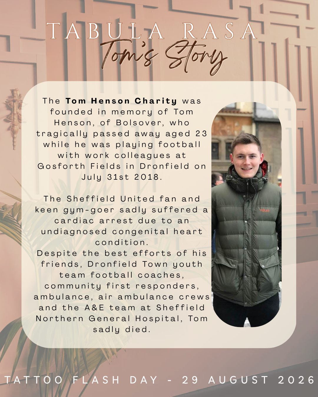 Tom Henson Charity - Toms story 2